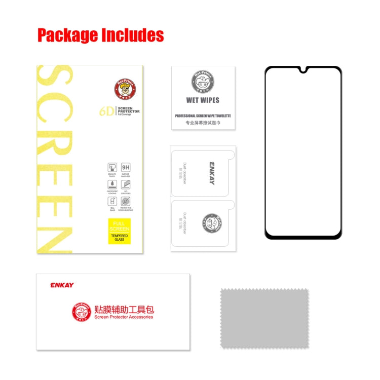 Per Samsung Galaxy A33 5G ENKAY 6D Full Glue Vetro temperato Full Film, For Samsung Galaxy A33 5G(1 PC), For Samsung Galaxy A33 5G(2 PCS), For Samsung Galaxy A33 5G(5 PCS)