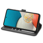 Custodia per telefono con fibbia in pelle tinta unita, For Samsung Galaxy A73 5G, For Samsung Galaxy A13 4G