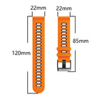 Cinturino in silicone di colore misto da 22 mm, For Huawei Watch GT 42mm / 46mm