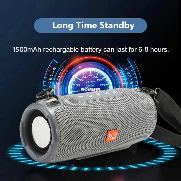 T&G TG324 Altoparlante Bluetooth portatile impermeabile ad alta potenza Supporto scheda FM / TF