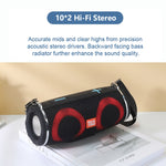 T&G TG642 RGB Light Speaker Bluetooth portatile impermeabile Supporto scheda FM / TF, TG642