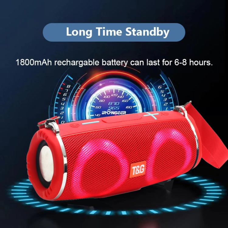 T&G TG642 RGB Light Speaker Bluetooth portatile impermeabile Supporto scheda FM / TF, TG642