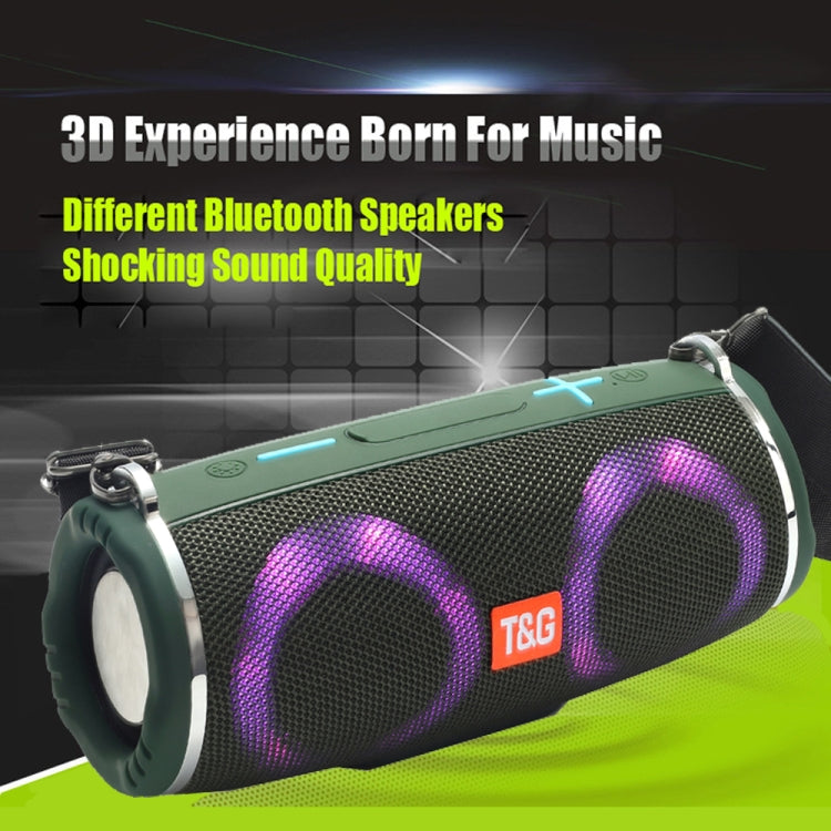 T&G TG642 RGB Light Speaker Bluetooth portatile impermeabile Supporto scheda FM / TF, TG642