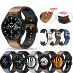 Cinturino in pelle incollato su silicone 20mm per Galaxy Watch 4