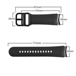 Cinturino in pelle incollato su silicone 20mm per Galaxy Watch 4