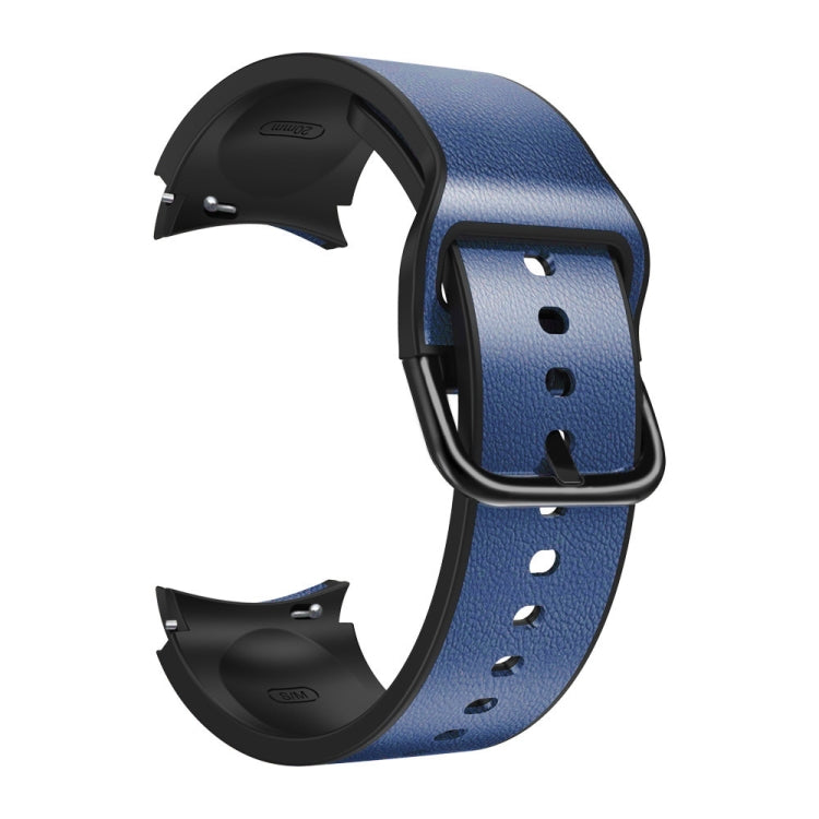 Cinturino in pelle incollato su silicone 20mm per Galaxy Watch 4