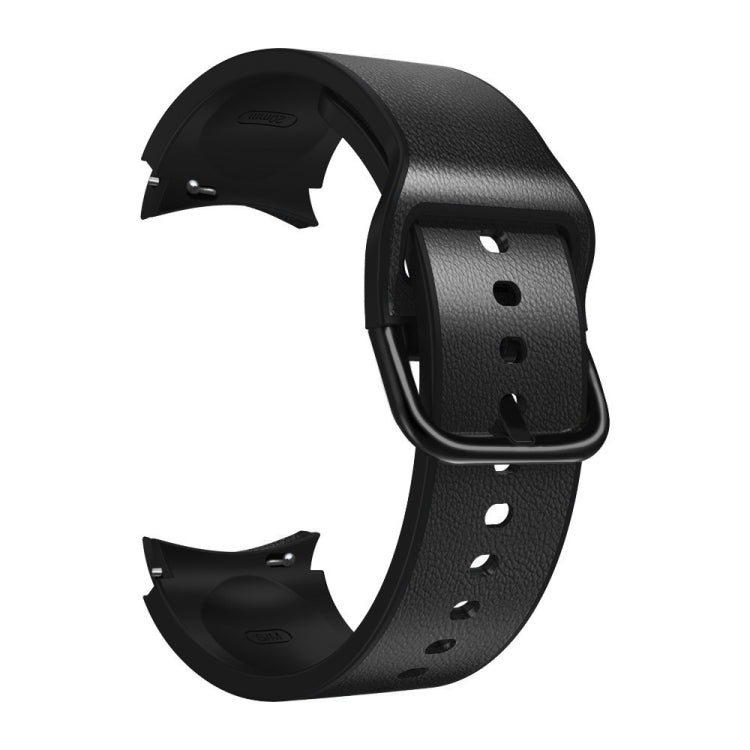 Cinturino in pelle incollato su silicone 20mm per Galaxy Watch 4