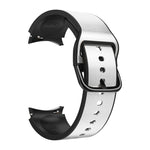 Cinturino in pelle incollato su silicone 20mm per Galaxy Watch 4
