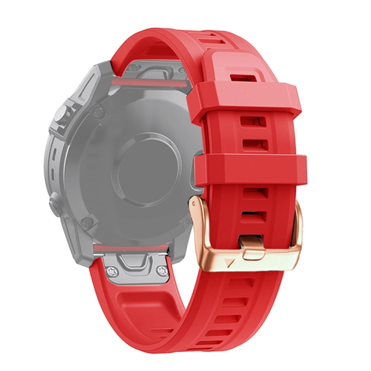 Cinturino in silicone con fibbia in oro rosa da 20 mm, For Garmin Fenix 7S, For Garmin Fenix 6S