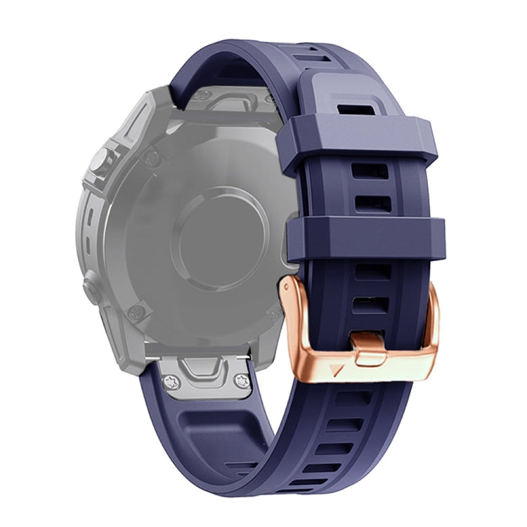 Cinturino in silicone con fibbia in oro rosa da 20 mm, For Garmin Fenix 7S, For Garmin Fenix 6S