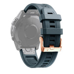 Cinturino in silicone con fibbia in oro rosa da 20 mm, For Garmin Fenix 6S Pro, For Garmin Fenix 5S