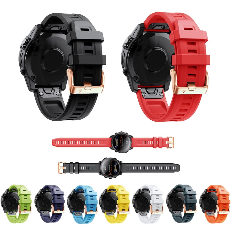 Cinturino in silicone con fibbia in oro rosa da 20 mm, For Garmin Fenix 6S Pro, For Garmin Fenix 5S