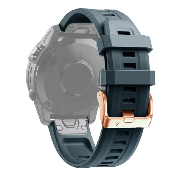 Cinturino in silicone con fibbia in oro rosa da 20 mm, For Garmin Fenix 6S Pro, For Garmin Fenix 5S