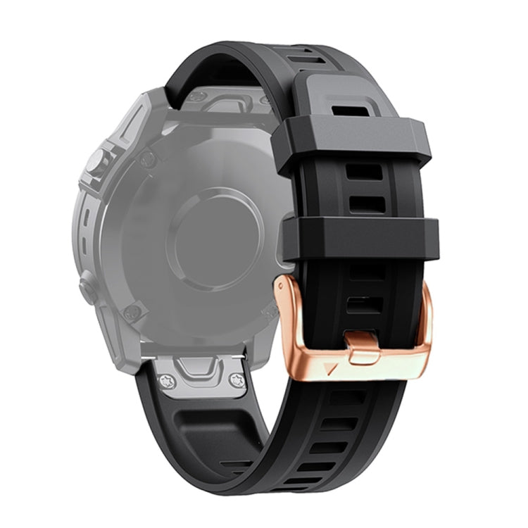 Cinturino in silicone con fibbia in oro rosa da 20 mm, For Garmin Fenix 6S Pro, For Garmin Fenix 5S