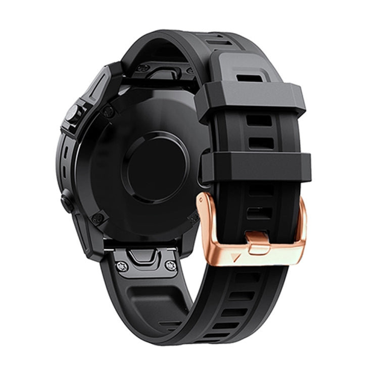 Cinturino in silicone con fibbia in oro rosa da 20 mm, For Garmin Fenix 5S Plus