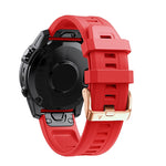 Cinturino in silicone con fibbia in oro rosa da 20 mm, For Garmin Fenix 5S Plus
