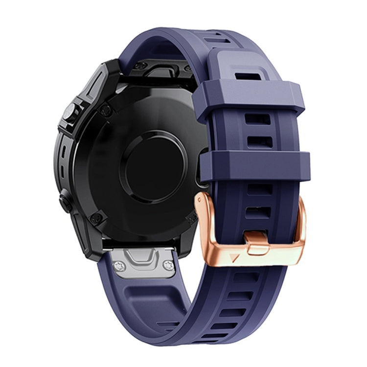 Cinturino in silicone con fibbia in oro rosa da 20 mm, For Garmin Fenix 5S Plus