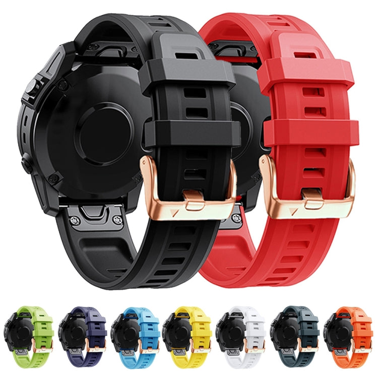 Cinturino in silicone con fibbia in oro rosa da 20 mm, For Garmin Fenix 5S Plus