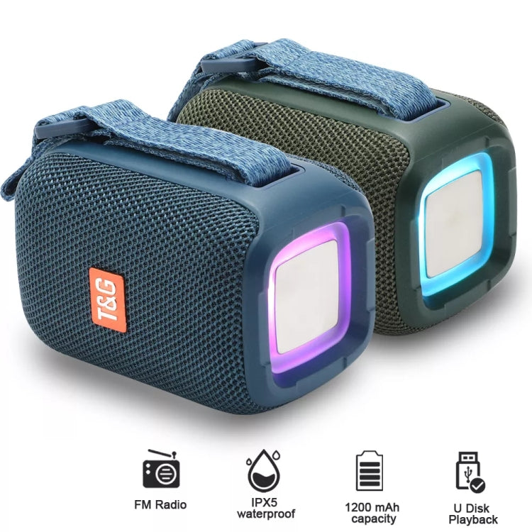 T&G TG339 RGB Light 5W Altoparlante Bluetooth portatile impermeabile