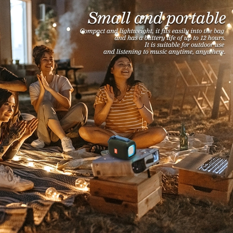 T&G TG339 RGB Light 5W Altoparlante Bluetooth portatile impermeabile