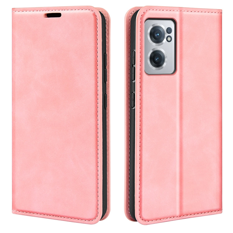 Per OnePlus Nord CE 2 5G Custodia per telefono in pelle con aspirazione magnetica retro-pelle, For OnePlus Nord CE 2 5G