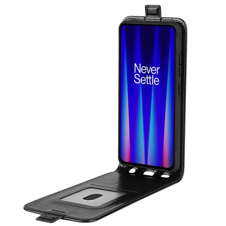 Per OnePlus Nord CE 2 5G R64 Texture Custodia per telefono in pelle con vibrazione verticale singola, For OnePlus Nord CE 2 5G