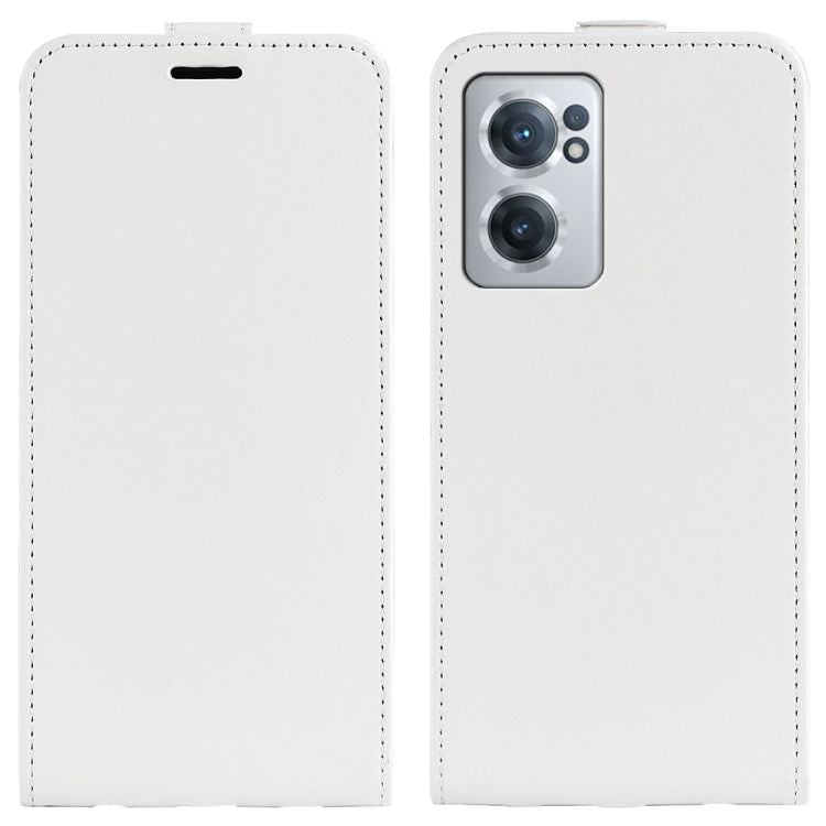 Per OnePlus Nord CE 2 5G R64 Texture Custodia per telefono in pelle con vibrazione verticale singola, For OnePlus Nord CE 2 5G