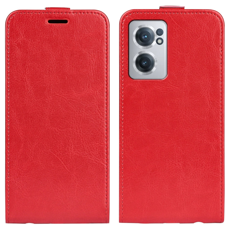 Per OnePlus Nord CE 2 5G R64 Texture Custodia per telefono in pelle con vibrazione verticale singola, For OnePlus Nord CE 2 5G