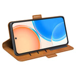 Custodia per telefono in pelle con fibbia magnetica a doppio lato per Honor X8, For Honor X8