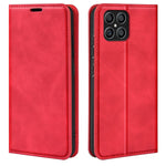 Per Honor X8 Custodia per telefono in pelle con aspirazione magnetica retro-pelle, For Honor X8