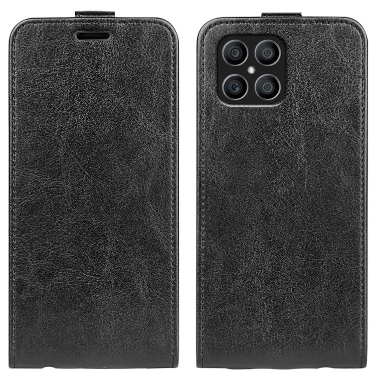 Per Honor 8X R64 Texture Custodia per telefono in pelle a vibrazione verticale singola, For Honor X8