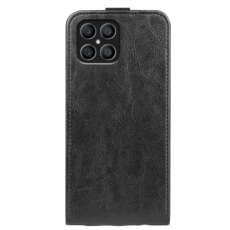 Per Honor 8X R64 Texture Custodia per telefono in pelle a vibrazione verticale singola, For Honor X8