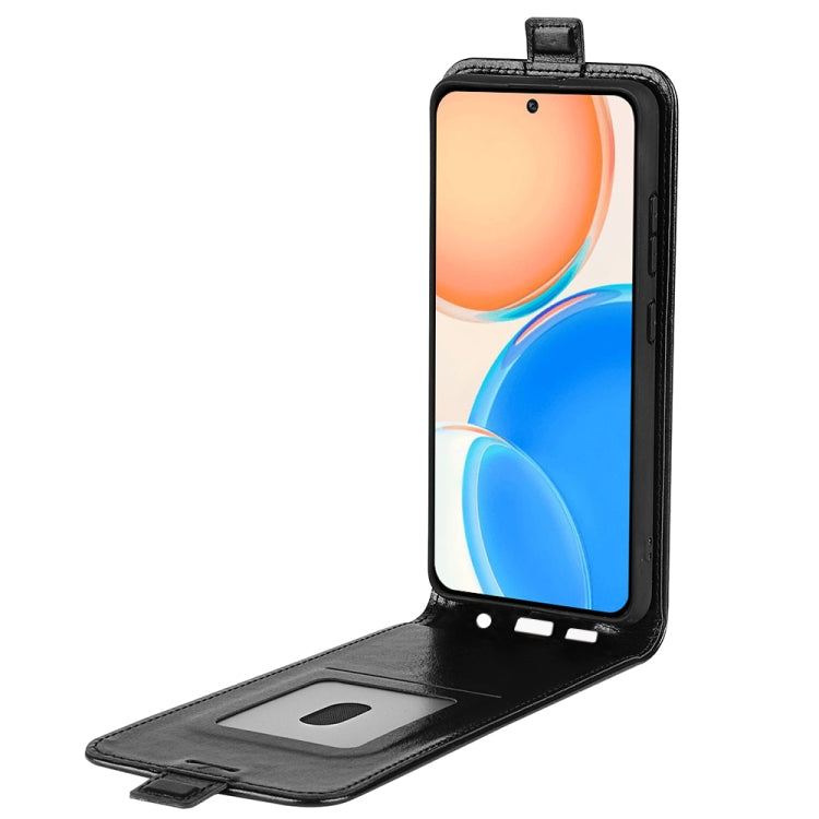 Per Honor 8X R64 Texture Custodia per telefono in pelle a vibrazione verticale singola, For Honor X8