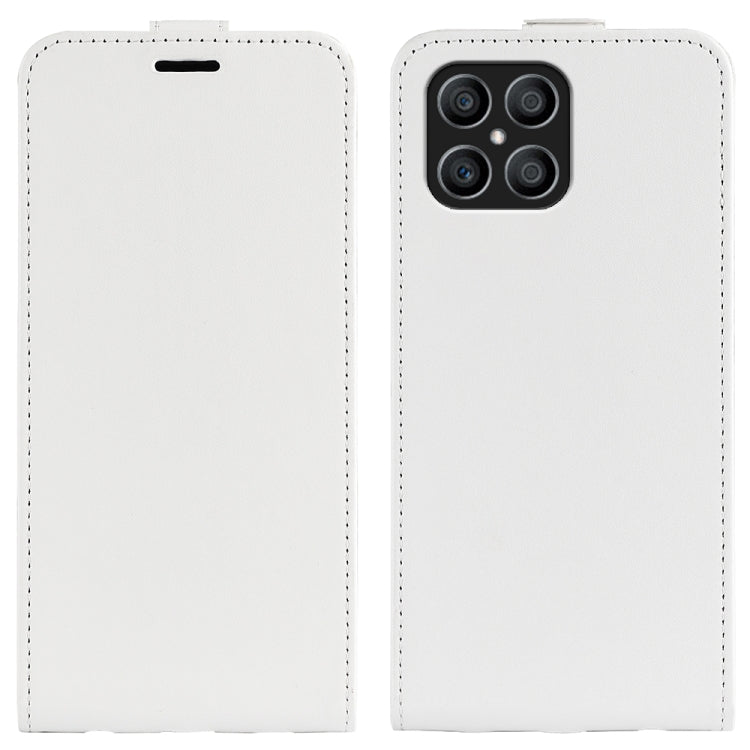 Per Honor 8X R64 Texture Custodia per telefono in pelle a vibrazione verticale singola, For Honor X8