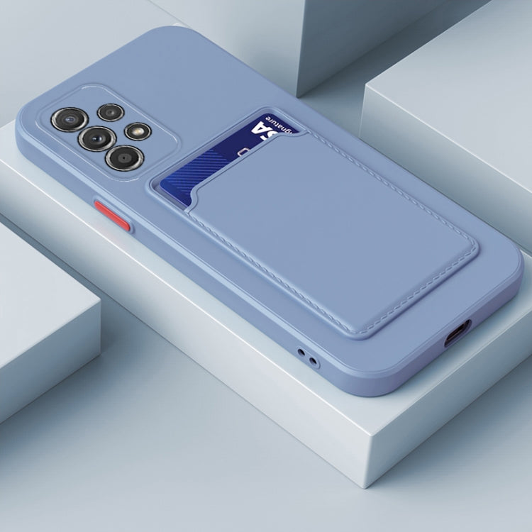 Custodia per telefono in TPU con bottoni a contrasto di colore della scheda Skin Feel, For Samsung Galaxy A13 5G