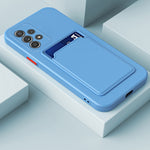 Custodia per telefono in TPU con bottoni a contrasto di colore della scheda Skin Feel, For Samsung Galaxy A13 5G