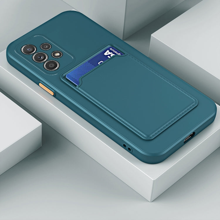 Custodia per telefono in TPU con bottoni a contrasto di colore della scheda Skin Feel, For Samsung Galaxy A13 5G