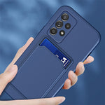 Custodia per telefono in TPU con bottoni a contrasto di colore della scheda Skin Feel, For Samsung Galaxy A13 5G