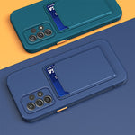 Custodia per telefono in TPU con bottoni a contrasto di colore della scheda Skin Feel, For Samsung Galaxy A13 5G