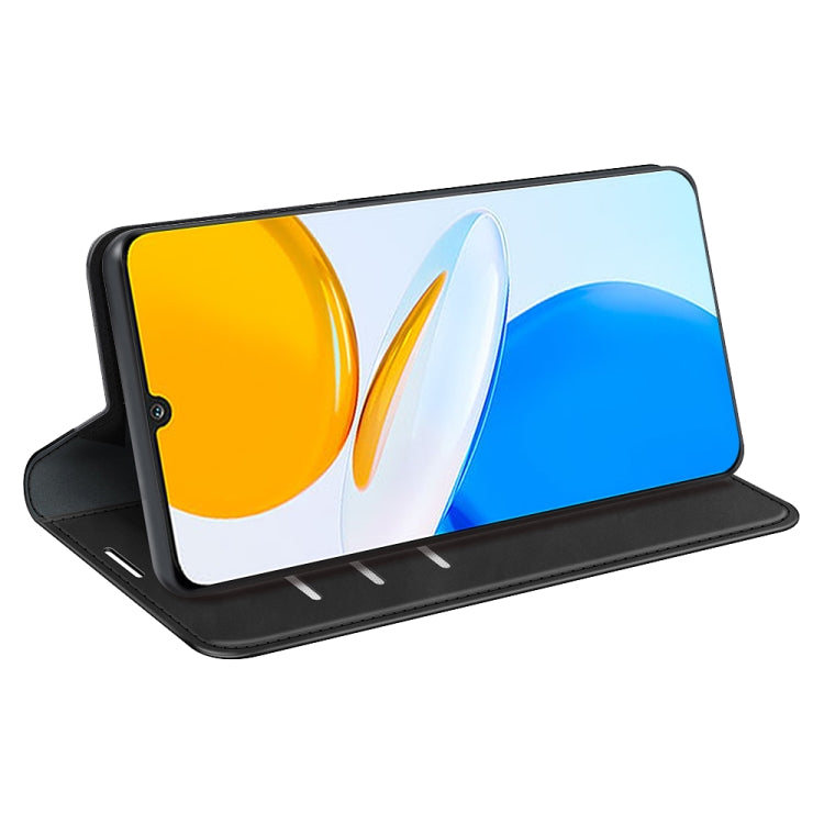 Per Honor X7 Custodia per telefono in pelle con aspirazione magnetica retro-pelle, For Honor X7
