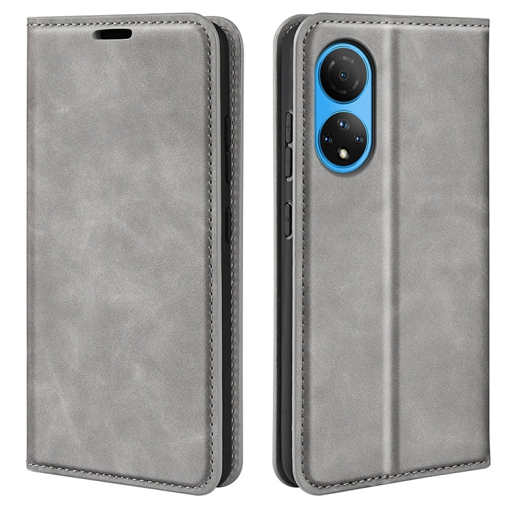 Per Honor X7 Custodia per telefono in pelle con aspirazione magnetica retro-pelle, For Honor X7