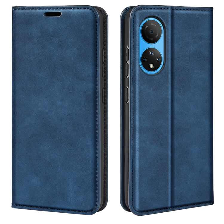 Per Honor X7 Custodia per telefono in pelle con aspirazione magnetica retro-pelle, For Honor X7