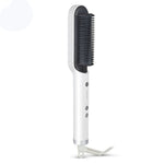 K-SKIN KD380 Piastra per capelli Spazzola per pettine per arricciacapelli dritta elettrica PTC Spazzola per capelli dritta in ceramica con riscaldamento PTC, UK Plug, Black, UK Plug, White, EU Plug, Black, EU Plug, White