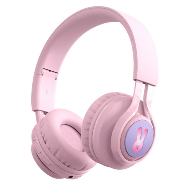BT06C+ Auricolare Bluetooth wireless carino montato sulla testa per bambini con microfono e luce a LED
