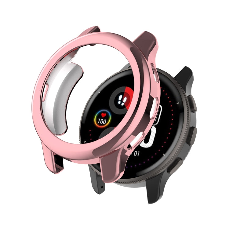 Custodia per orologio con placcatura in TPU semi-circondata antiurto, For Garmin Venu 2 Plus