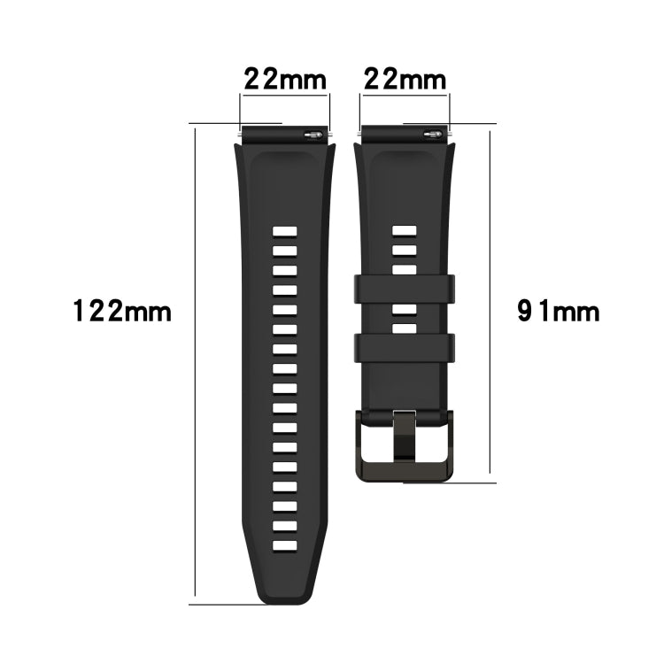Cinturino in silicone verticale da 22 mm, For Huawei Watch GT 2 Pro, For Huawei Watch GT 2e