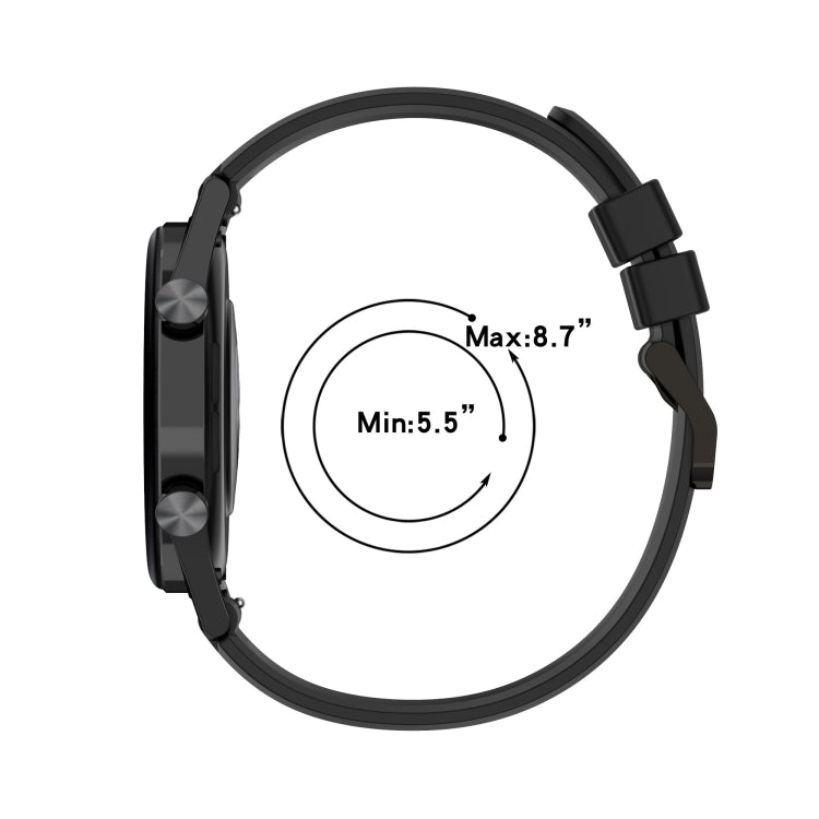 Cinturino in silicone verticale da 22 mm, For Huawei Watch GT 2 Pro, For Huawei Watch GT 2e