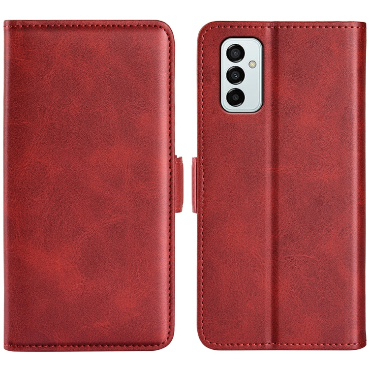 Per Samsung Galaxy M23 5G Custodia in pelle con fibbia magnetica a doppio lato, For Samsung Galaxy M23 5G