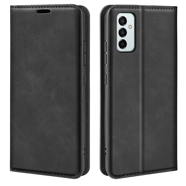 Per Samsung Galaxy M23 5G Custodia per telefono in pelle con aspirazione magnetica retro-pelle, For Samsung Galaxy M23 5G