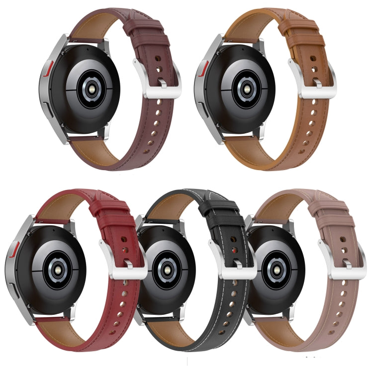 Cinturino per orologio in vera pelle goffrata, For Garmin Move 3, For Garmin Vivomove, For Garmin Move Style, For Garmin Move Luxe